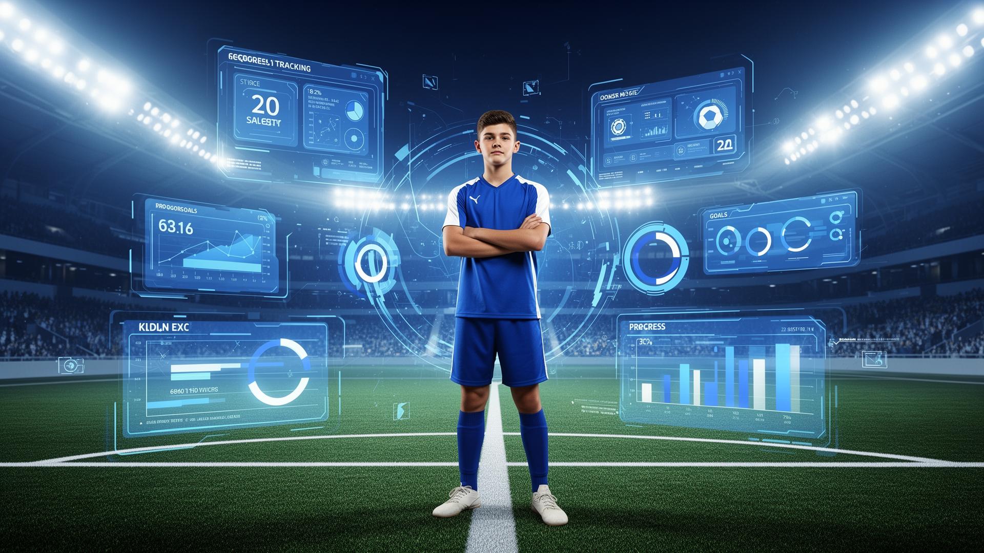Student-athlete using the vIQtori athlete portal